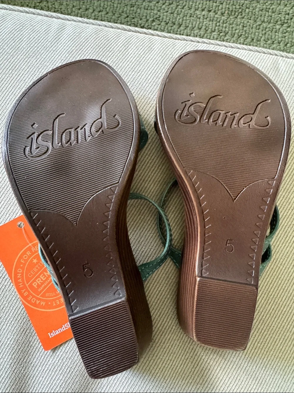 Island Slipper Women’s Teal Strappy Slide Sandals